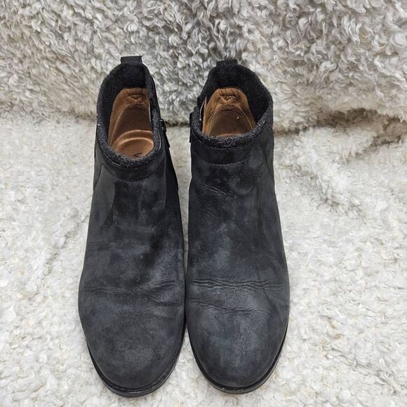 Vionic Joslyn Weather Resistant Black Leather Ankle Boots sz 7.5 - Picture 3 of 9